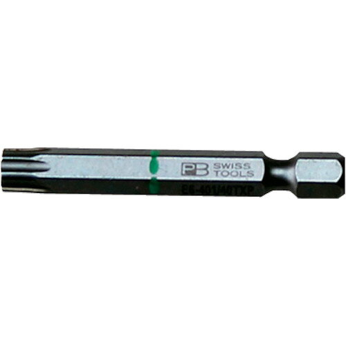 【特長】●強度と精度に優れた差込角1/4インチ(6.35mm)の段付きトルクスプラスビットです。【仕様】●刃先：T40●全長(mm)：50●差込角(mm)：6.3