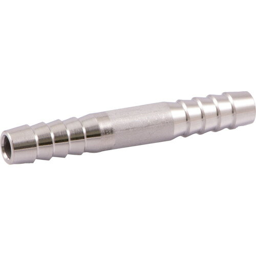 【特長】●両口タイプのホースニップルです。【仕様】●接続口径(タケノコ外径)(mm)：7●使用流体：材質に悪影響を及ぼさない流体●使用圧力(MPa)：3.45●タイプ：ホース接手●使用温度(℃)：-50〜150●最高使用圧力(MPa)：3.45以下【材質／仕上】●ステンレス(SUS304)