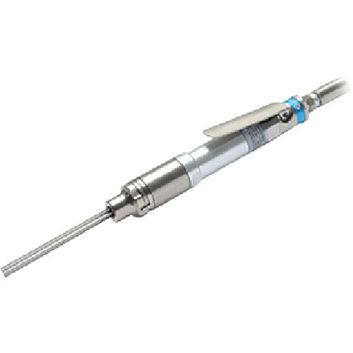 【特長】●手のひらサイズの新感覚タガネです。●ニードル交換は工具不要です。【用途】●溶接スケール除去、サビ取り、塗装剥がし用。【仕様】●全長(mm)：161.3●ホース取付口：ハイカプラ30PH●使用空気圧力(MPa)：0.6●適合針寸法(mm)：1.6×120●空気消費量(［［M3］］/min)：0.10●無負荷打撃数(min［［の−1乗］］)：5500【仕様2】●針径：φ1.6/本●本数：7本●使用空気圧力：0.6MPa【セット内容／付属品】●ニードル（鉄）φ1.6×120mm：14本（内本体装着7本）