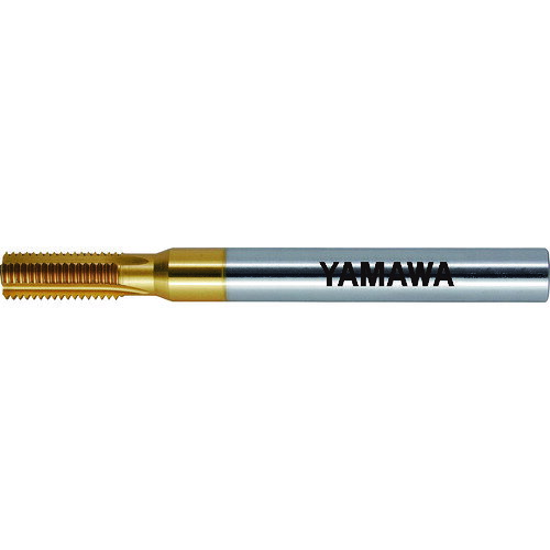 【特長】●ヘリカル送り機能を利用したねじ加工工具です。●一本でピッチが同じであれば径の異なる、おねじ・めねじ加工が出来ます。●右ねじ・左ねじのどちらも加工出来ます。【用途】●おねじ・めねじ加工用。●被削材：低炭素鋼、中炭素鋼、高炭素鋼、鋳鉄、強靭鋳鉄、黄銅、アルミ圧延材、アルミ合金鋳物に。【仕様】●呼び寸法：10154X19R●山数：19●刃径(mm)：10●刃長(mm)：15●全長(mm)：70●刃数(枚)：4●シャンク径(mm)：10●表面処理：TiNコーティング●最小加工径：3/8●加工ねじ：管用テーパねじ(Rc・PT)【材質／仕上】●高速度工具鋼：コバルトハイス（HSS-Co）