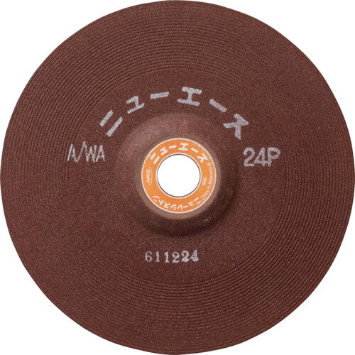 【特長】●研削用オフセットタイプの汎用品です。●広い用途に優れた能力を有する高性能レジノイドオフセット型研削砥石です。【用途】●一般鋼用。●ビード取り、バリ取り。【仕様】●粒度(#)：24●砥材：A/WA●硬度：P●外径(mm)：205●厚さ(mm)：6●穴径(mm)：22●最高使用周速度(m/s)：72●最高使用回転数(rpm)：6700【仕様2】●最高使用周速度：72m/s(4300m/min)●使用工具：ディスクグラインダー