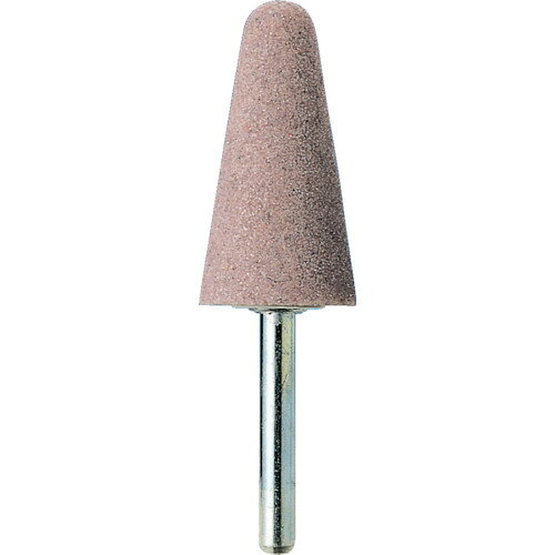 【10個セット】ヤナセ　ビトリファイド軸付砥石　PA（ピンク）　テーパー　13x25x3　＃80