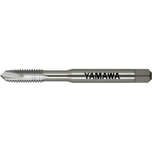 【特長】●左ねじの通り穴加工用ポイントタップです。【用途】●通り穴加工用。●被削材：中炭素鋼、高炭素鋼に。【仕様】●精度：P2●精度表記：P級●呼び寸法：M6●ピッチ(mm)：1●ねじ長さ(mm)：15●全長(mm)：62●シャンク径(mm)：6●シャンク四角部(mm)：4.5●下穴径(mm)：5.09●食い付山数：5山●加工ねじ：メートルねじ●表面処理：ノンコーティング●溝数：3●首下の長さ(mm)：26●シャンクの長さ(mm)：33●シャンク四角部の長さ(mm)：7【仕様2】●左ねじ用【材質／仕上】●高速度工具鋼（HSS）