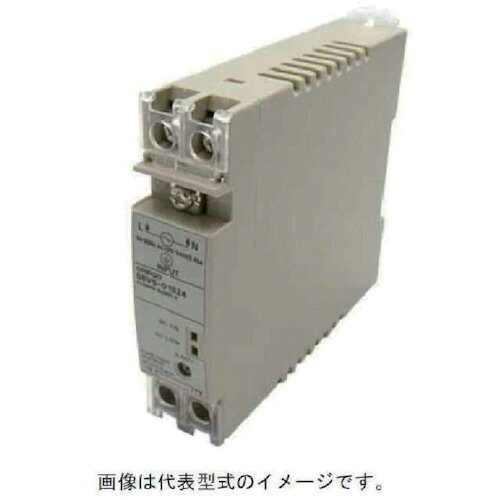 【特長】●DINレール取り付けに標準対応しています。【用途】●商用電源(AC100Vなど)を入力して変換し、直流(DC24Vなど)を得る際に。【仕様】●幅(mm)：22.5●高さ(mm)：85●長さ(mm)：96.4●容量(W)：15●出力電圧：DC24V●定格入力電圧：AC100〜240V●表示モニタ：なし（標準タイプ）●アラーム出力：シンク(エミッタCOM）(60Wはアラーム出力できません)●端子台形状：ねじ端子台【仕様2】●出力電圧：DC24V●定格入力電圧：AC100〜240V●表示モニタ：なし（標準タイプ）●アラーム出力：シンク(エミッタCOM）(60Wはアラーム出力できません)●端子台形状：ねじ端子台●カバー付／DINレール取り付け●高調波電流規制