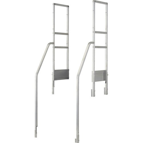 【特長】●アルミ製作業用踏台の専用の手すりです。●階段手すり、天板側両面手すりは左右どちらでも取り付け可能です。【用途】●作業用踏台からの落下防止に。【仕様】●適合機種：TSF(C)-25306●タイプ：階段両手すり●手すり高さ(mm)：900・1100mm兼用【仕様2】●組立式●手すり高さ：900・1100mm兼用【材質／仕上】●アルミ合金【注意】●踏台は別売です。●提供不可：chemSHERPA、SDS