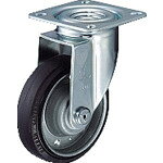 ハンマー　プレート式キャスター　自在　車輪径150mm　ゴム車輪（ボールベアリング）