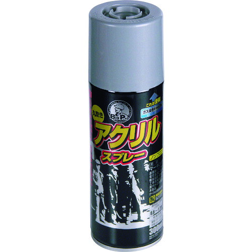 アサヒペン　BIGPRO　アクリルスプレー　300ML　シルバー