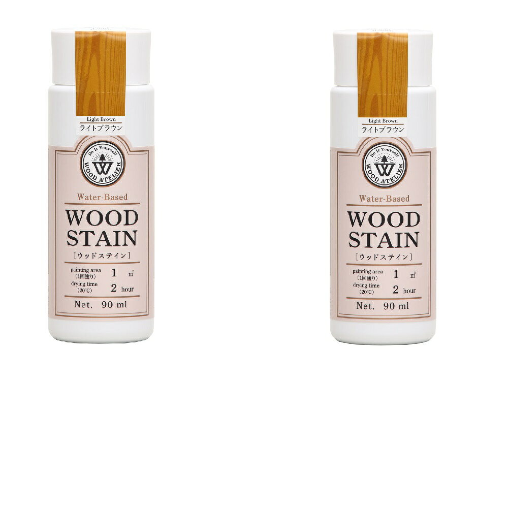 和信ペイント ウッドステイン WS−10 ライトブラウン 90ml 2缶セット