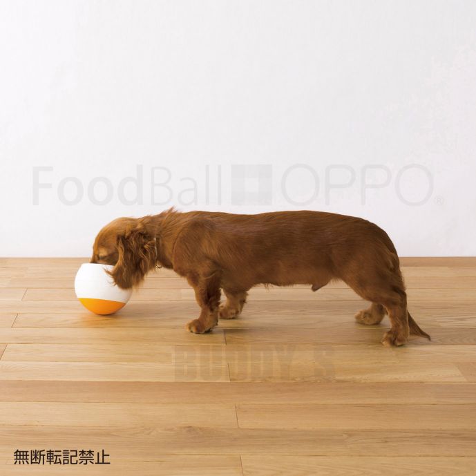 ゆっくり食事を楽しむための食器♪［正規品］ OPPO (オッポ) フードボール ミニ FoodBall ［全3色］【犬/早食い防止/スロボウル/お皿/フードボウル】 早食い フードボウル 小型犬 ペット 犬