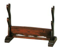 欅材製、組み立て式　日本製重量感、安定性のある定番の刀掛台