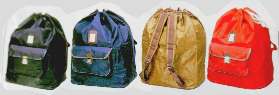 【期間限定★エントリーで全品ポイント5倍】剣道 防具袋 ナイロンリュック(肩パット付き) 道具袋 少年用/大人用 紺/黒/赤/茶 武道園