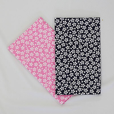 【期間限定★エントリーで全品ポイント5倍】剣道 面手拭 面タオル 紺桜/ピンク桜 プレゼントに 武道園