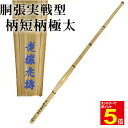 【5/1はエントリーで全品ポイント5倍&最大2000円クーポン配布】【期間限定送料】竹刀「胴張実戦型柄短柄極太」 (銀)竜攘虎搏 SSPシール付 竹のみ「仕組み...
