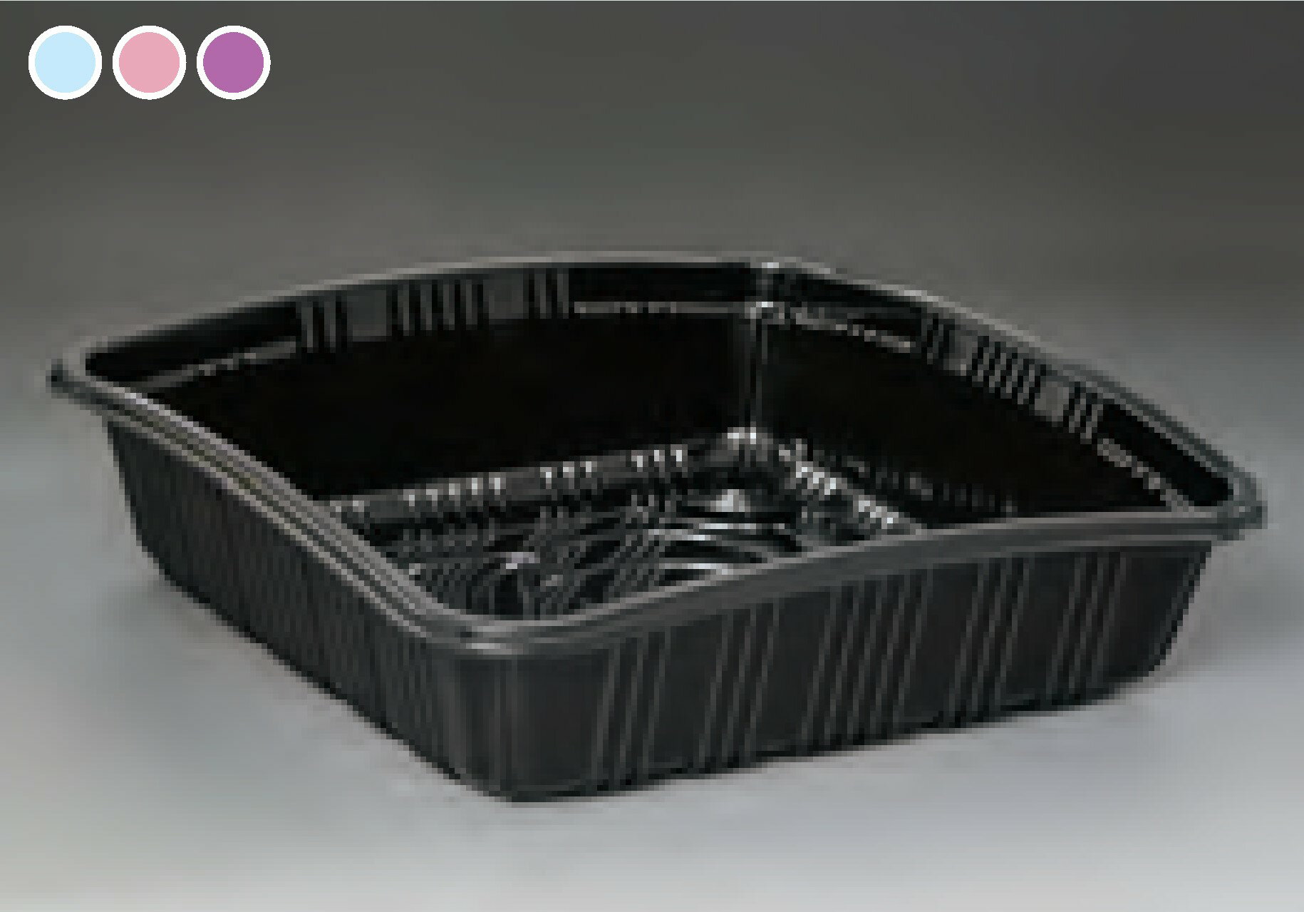 【屋号必須】フルーツパック　フルーツ40黒　1200枚/箱 長辺193(内寸179)×短辺193(内179)×高さ55/48mm..