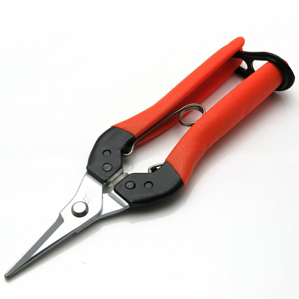 サボテン 衝撃吸収 摘果はさみ 【トマト、ナス、きゅうりに最適】 刃長35mm 腱鞘炎対策品 AG-7