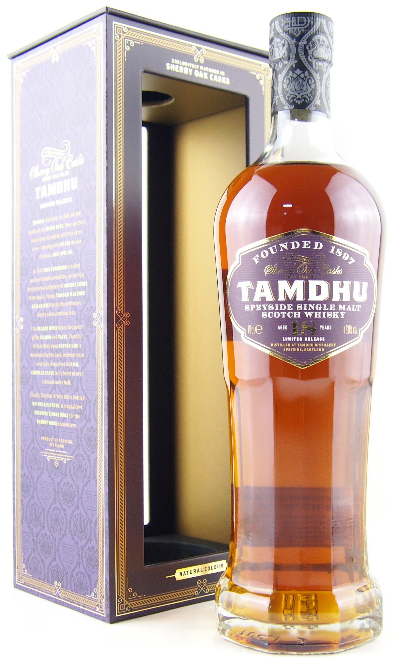 TAMDHU タムデュー　18年（Tamdhu 18yo）100％アメリカン＆ヨーロピアンオロロソシェリー樽熟成　ナチュラルカラー＆ノンチルフィルター　4