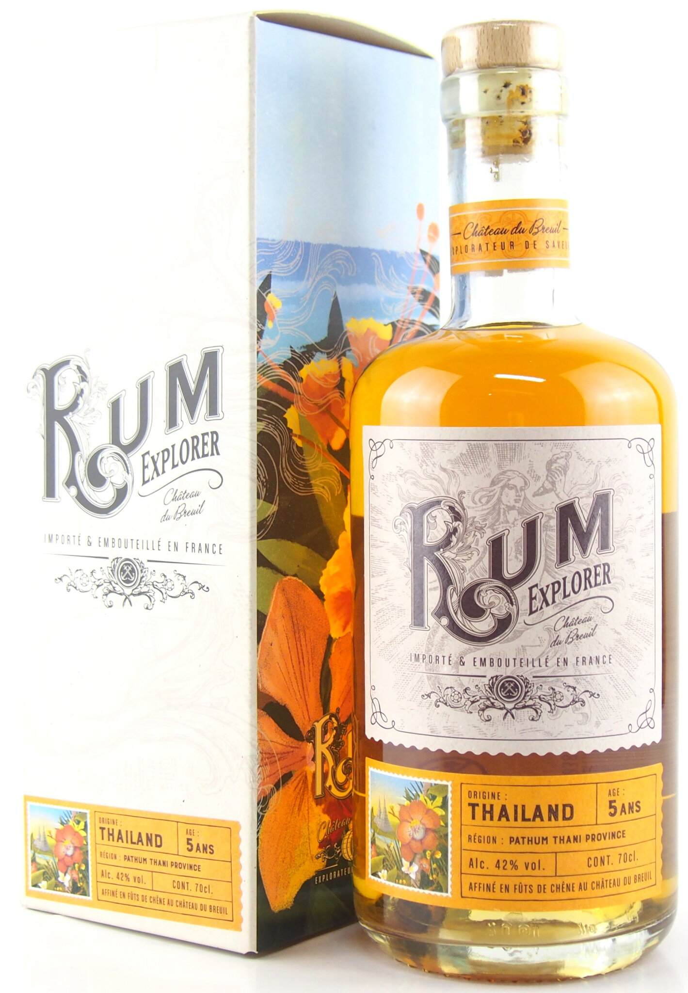 シャトー ド ブルイユ ラム エクスプローラー タイ(Chateau Du Breuil Rum Explorer Thailand) 700ml 42%【ラム タイ ボトラーズ 数量限定 箱付き】正規品