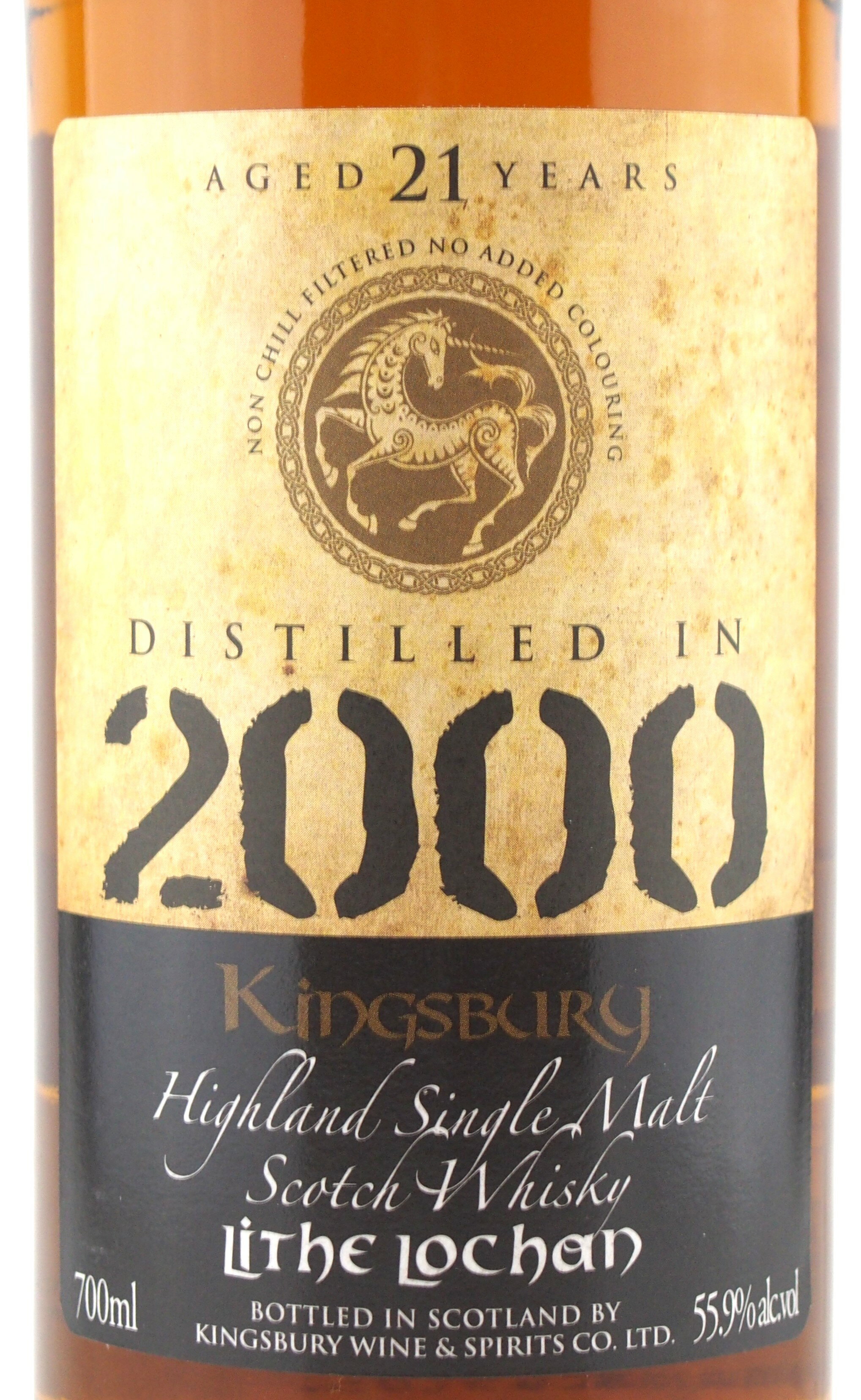 キングスバリー　ゴールド　ライズ・ロッハン　2000　21年　700ml　55.9％　【スコッチウイスキー　シングルモルト　ボトラーズ】正規品