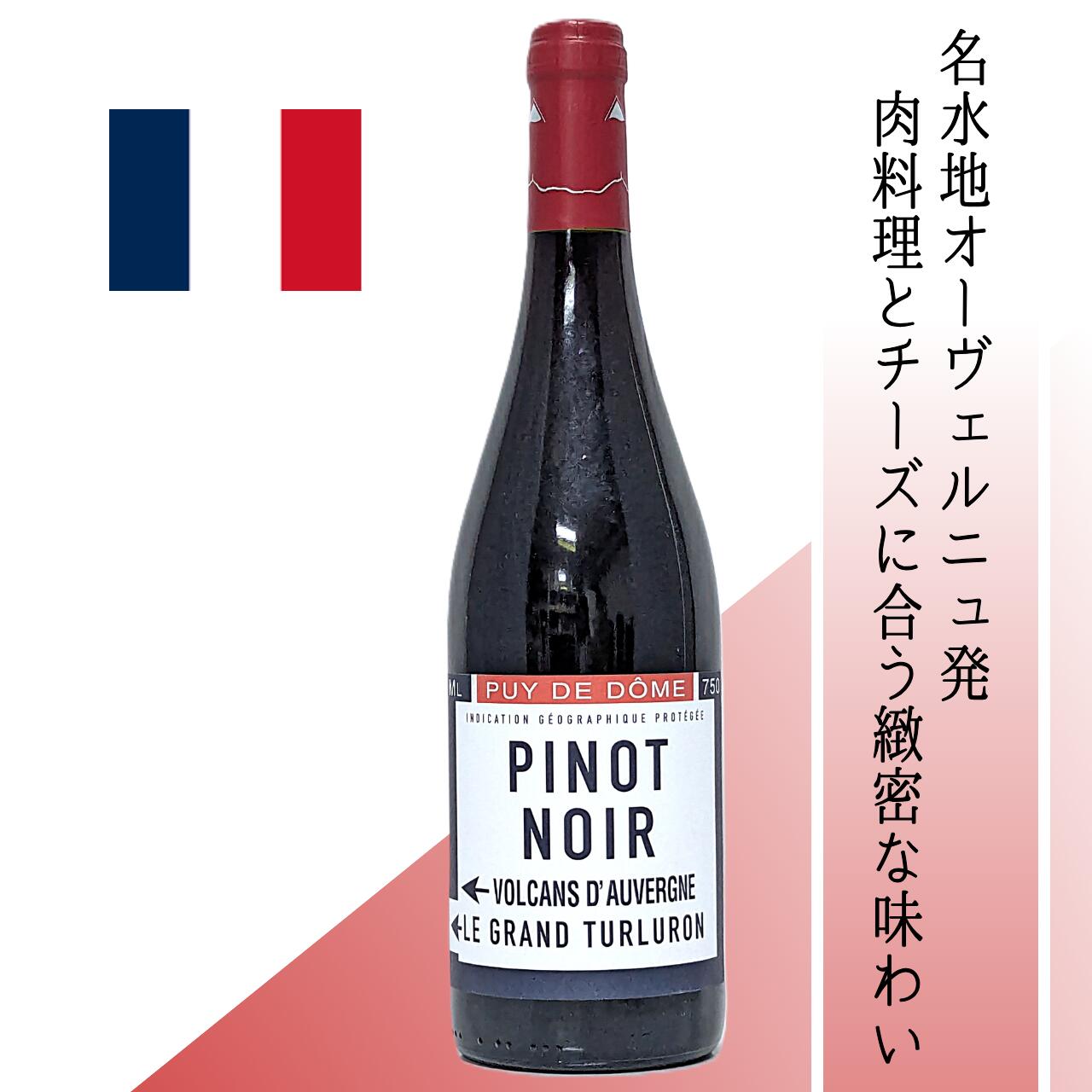 Rakuten - 【フランス・赤】カーヴ・サン・ヴェルニ　ピュイ・ド・ドーム・ピノ・ノワール2022　世界的名水地オーヴェルニュで造られた希少ピノ・ノワール　標高350〜550mの高地で育った上質ブドウから生まれた赤。きめ細かいタンニンと緻密な果実味、酸味のバランスが絶妙