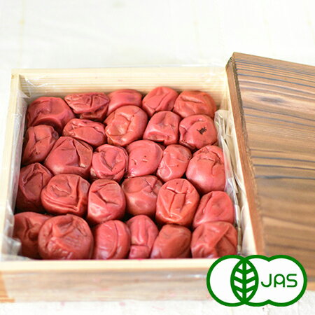[有機JAS]熊代農園の大粒梅干し(600g)　有機 オーガニック うめぼし ウメボシ 梅干 秀品 A品 ギフト 贈り物 箱入のサムネイル