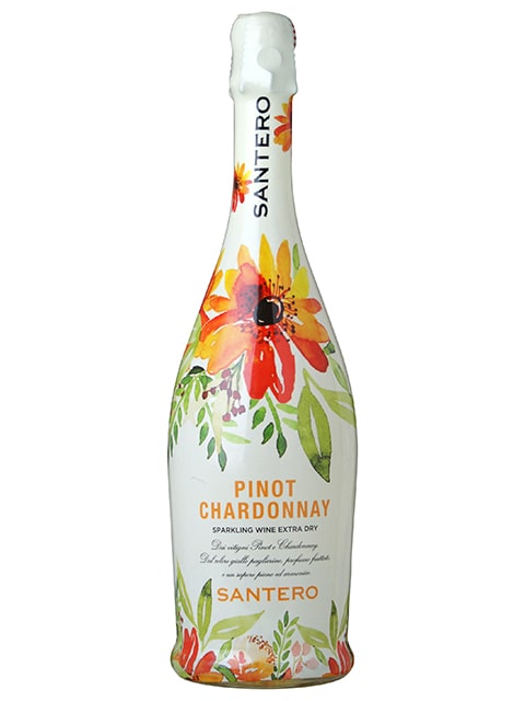 サンテロ サンテロ ピノ シャルドネ フラワーボトル 750ml スパークリングワイン 辛口 イタリア ピエモンテ州 Santero F.lli & C. S.p.a. Santero Pinot Chardonnay Flower Bottle 母の日 父の日 プレゼント ギフト 誕生日 贈り物
