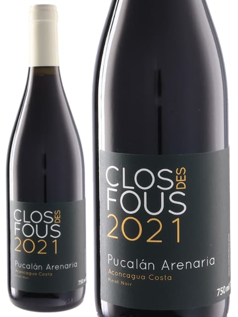 クロ デ フ ピノ ノワール アレナリア 赤ワイン チリ アコンカグア 2021 750 Clos des Fous Pinot Noir Arenaria