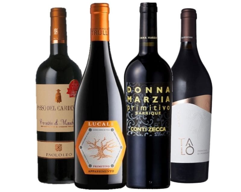 《送料無料》コスパ抜群!濃厚プリミティーヴォ4本セット イタリア プーリア州 ワイン セット飲み比べ