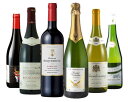 フランスワイン入門6本セット ボルドー、ブルゴーニュ、ローヌ、ラングドックからシャンパーニュまで。各産地の美味しいとこを”ギュッ