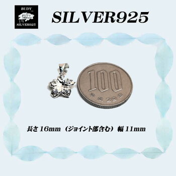 【バディ/シルバーアクセサリー】シルバー925/フラワー/花/キュービックジルコニア/ネックレスペンダントトップ【シルバーショップバディ】5-008