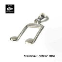バディシルバーアクセサリー シルバー925 シルバーアクセサリー 音符 ネックレスペンダントトップ(4)