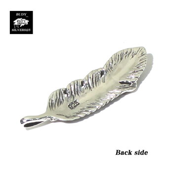 【バディ/シルバーアクセサリー】シルバー925/ターコイズ/フェザー/ネックレスペンダントトップ/実店舗のあるお店【シルバーショップバディ】5-419