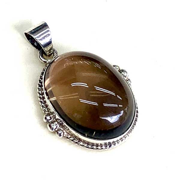 シルバー925/スモーキークォーツ...