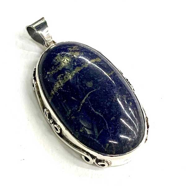 【バディ/シルバーアクセサリー】シルバー925 /ラピスラズリ /ハンドメイド/ペンダントトップ/天然石/実店舗のあるお店【シルバーショップバディ】 9-021　ラピスラズリペンダントトップ　ラピスラズリ