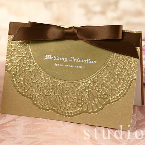 結婚式 招待状 手作りセット【シュガー(ゴールド)】用紙 台紙 封筒 はがき シール
