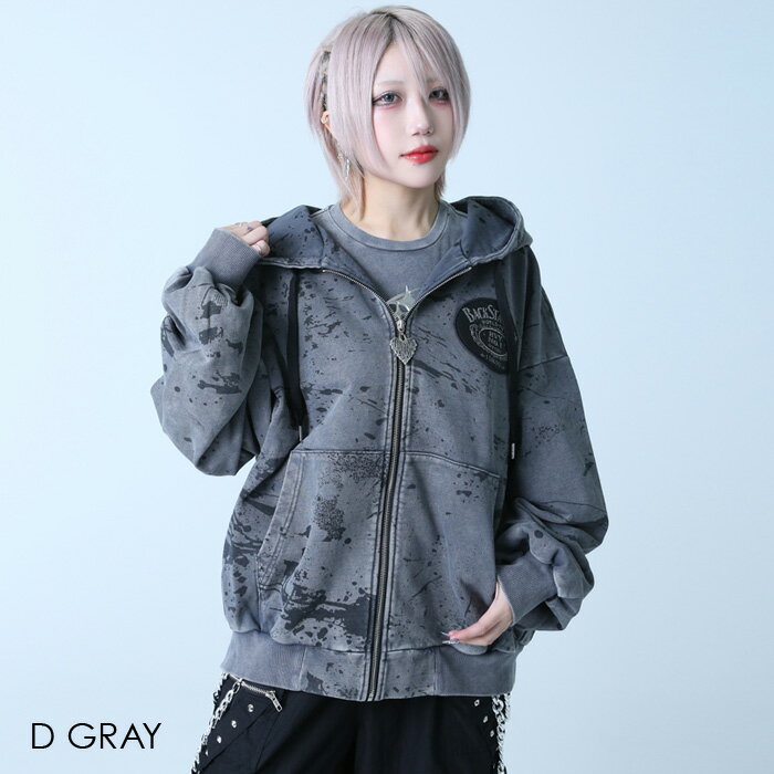 BONZO HOODIE(ボンゾ フーディー)ビッグシルエット ジップアップパーカー BACKSTAGE PASS バックステージパス