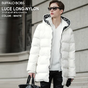 BUFFALO BOBS(バッファローボブズ) LUCE LONG-NYLON(ルーチェ ロング ナイロン)フード ダウンジャケット