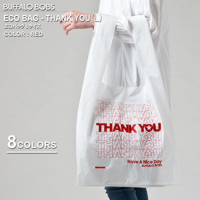 ECO BAG-THANK YOU(L)エコバッグ-サンキュー Lサイズ BUFFALO BOBS バッファローボブズ