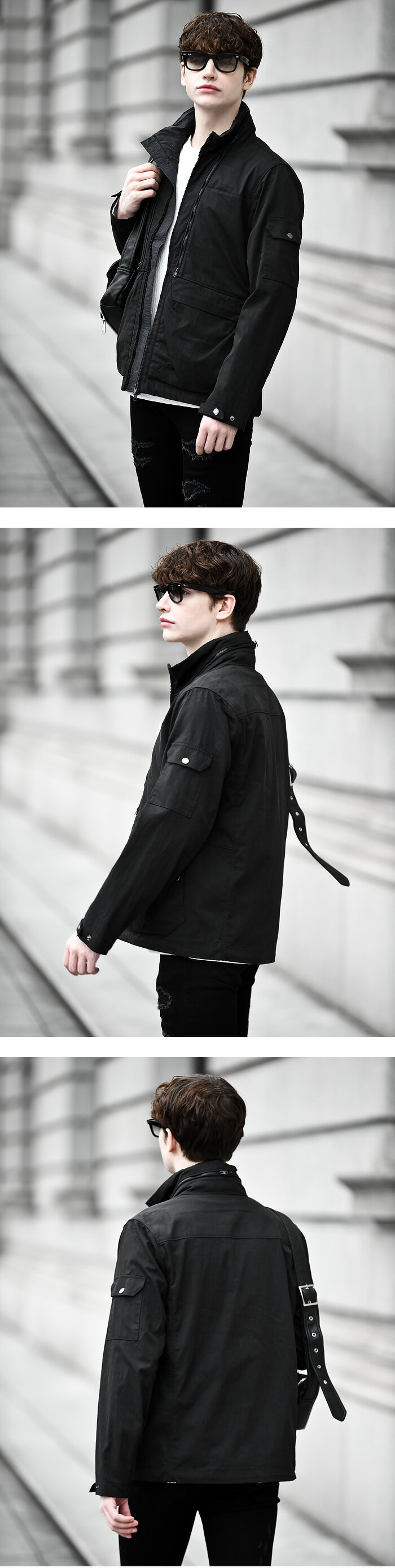 PILOTA - JKT(ピロータ ジャケット) ハイネック ミリタリーブルゾン BUFFALOBOBS バッファローボブズ