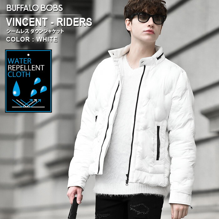 VINCENT-RIDER(ヴィンセント-ライダー)シームレス ダウンジャケット BUFFALO BOBS バッファローボブズ ダウンジャケット ライダース