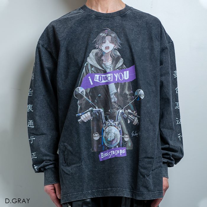 【黒野京×BACKSTAGE PASS コラボ】TOO TOO(トゥートゥー) ピグメント加工 オーバーサイズ ロンT BACKSTAGE PASS バックステージパス バッファローボブズ