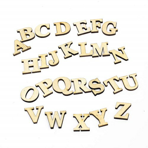 【送料無料】森の紙 天然木 ウッド 切り文字 アルファベット A～Z おしゃれ プチギフト プレゼント 木製品 インテリア DIY リッチボーイ
