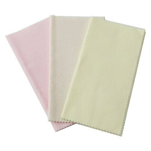 【送料無料】【メール便対応】 プロの道具 貴金属・時計・樹脂・金属対応 艶出しマルチクロス ホワイト ピンク イエロー 3枚セット 縦14.5×14.5cm メ...