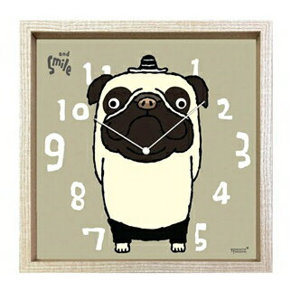 ●再再入荷しました●パグ　時計★★★スタッフ激押し商品★★★絵本作家　武内　祐人★インテリアクロック　子供部屋　ギフト　新築祝い　出産祝い　開店祝い　誕プレ　父の日　母の日　クリスマス　結婚記念日　結婚祝い