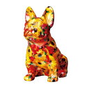 人気商品復刻!!!貯金箱 フレンチブルドック フラワー frenchbulldog ギフト マネーバンク