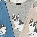 パイド フレンチブルドッグ フレンチブルプリント フレンチブルパイド Frenchbulldog Tシャツ ボックスタイプ