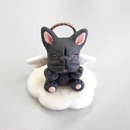 NEW☆お供え☆お悔やみ☆プレブル雑貨【自社オリジナル商品】　フレンチブルドック天使　犬　いぬ　イヌ　フレンチブルブリンドル