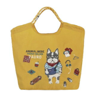 Rakuten - 撥水加工刺繍ワッシャーバッグ　パラコードバッグ　pauro　パウロ　フレンチブルドッグ　frenchbulldog　フレンチブルグッズ　お出かけ　旅行　オフ会　ギフト　誕生日　クリスマス　ホワイトデー　パウロシリーズ