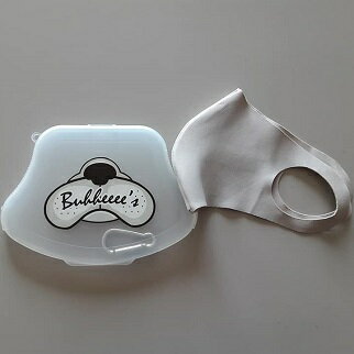 マスクケース　Buhheeee'sオリジナル　ドームマスクケース　カラビナ付き　持ち歩き　旅行　お出かけ　BUHIグッズ