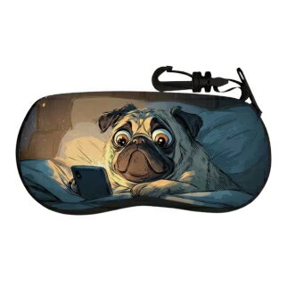 Rakuten - 【1】メガネソフトケース　パグ　PUG　犬　イヌ