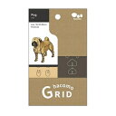 hacomo GRID パグ ダンボール工作キット ギフト 父の日 クリスマス 誕生日 お家時間 巣籠 秋の夜長